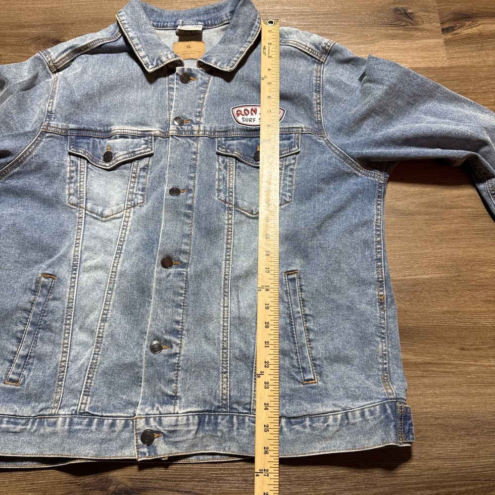 Ron Jon Surf Shop‎ Blue Jean Denim Jacket Size XL - Picture 10 of 13